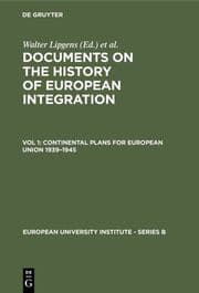 Cover von Continental Plans for European Union 1939-1945