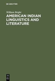 Cover von American Indian Linguistics and Literature
