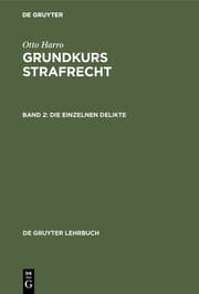 Cover von Die einzelnen Delikte