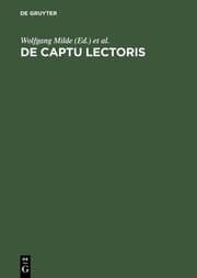 Cover von De captu lectoris