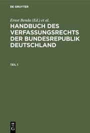 Cover von Handbuch des Verfassungsrechts der Bundesrepublik Deutschland