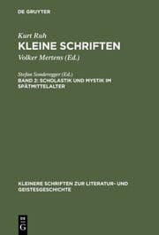 Cover von Scholastik und Mystik im Spätmittelalter