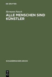Cover von Alle Menschen sind Künstler