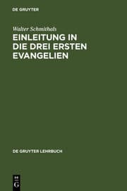 Cover von Einleitung in die drei ersten Evangelien