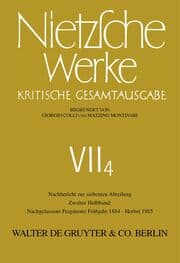 Cover von Nachgelassene Fragmente Frühjahr 1884 - Herbst 1885