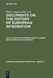 Cover von Plans for European Union in Great Britain and in Exile 1939-1945