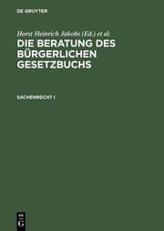 Cover von Sachenrecht I
