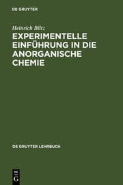 Cover von Experimentelle Einführung in die anorganische Chemie