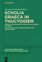 Cover von Scholia Graeca in Thucydidem