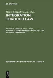 Cover von Legal Harmonization and the Business Enterprise