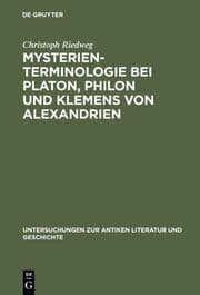 Cover von Mysterienterminologie bei Platon, Philon und Klemens von Alexandrien