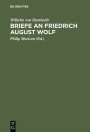 Cover von Briefe an Friedrich August Wolf