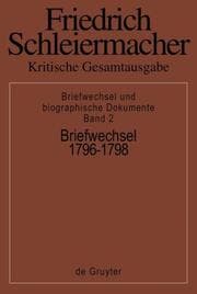 Cover von Briefwechsel 1796-1798