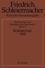 Cover von Briefwechsel 1800