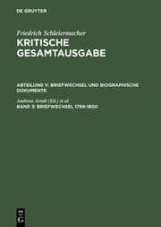 Cover von Briefwechsel 1799-1800