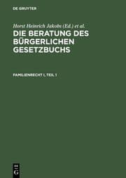 Cover von Familienrecht I