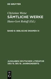 Cover von Biblische Dramen III