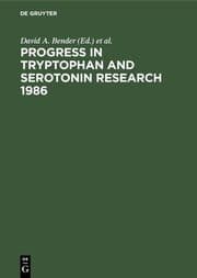 Cover von Progress in Tryptophan and Serotonin Research 1986