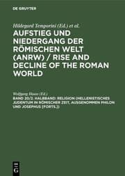 Cover von Religion (Hellenistisches Judentum in römischer Zeit, ausgenommen Philon und Josephus [Forts.])