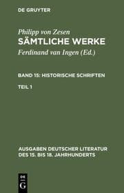 Cover von Historische Schriften. Erster Teil