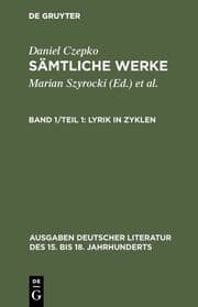 Cover von Lyrik in Zyklen