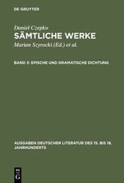 Cover von Epische und dramatische Dichtung