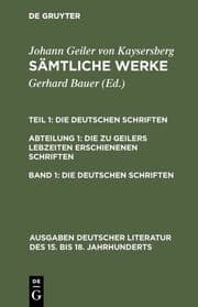 Cover von Die deutschen Schriften