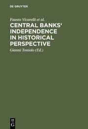 Cover von Central Banks' Independence in Historical Perspective