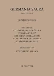 Cover von Germania Sacra. Neue Folge 25 - Die Bistümer der Kirchenprovinz Trier. Das Erzbistum Trier 5