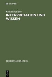 Cover von Interpretation und Wissen