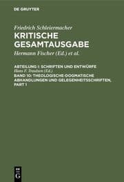 Cover von Theologische-dogmatische Abhandlungen und Gelegenheitsschriften
