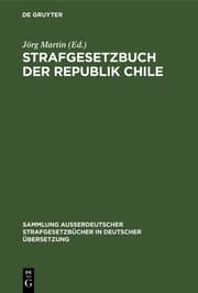 Cover von Strafgesetzbuch der Republik Chile