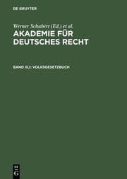 Cover von Volksgesetzbuch