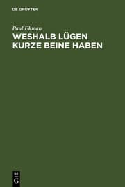 Cover von Weshalb Lügen kurze Beine haben