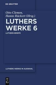 Cover von Luthers Briefe