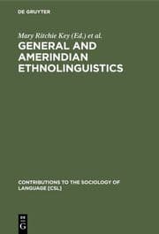 Cover von General and Amerindian Ethnolinguistics