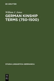 Cover von German Kinship Terms (750-1500)