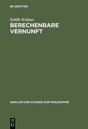 Cover von Berechenbare Vernunft
