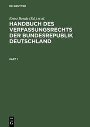 Cover von Handbuch des Verfassungrechts der Bundesrepublik Deutschland