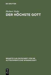 Cover von Der höchste Gott