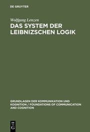 Cover von Das System der Leibnizschen Logik