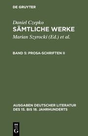 Cover von Prosa-Schriften II