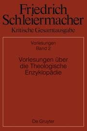Cover von Vorlesungen über die Theologische Enzyklopädie