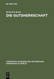 Cover von Die Gutsherrschaft