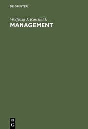Cover von Management