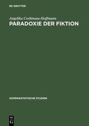 Cover von Paradoxie der Fiktion
