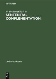 Cover von Sentential Complementation