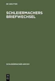 Cover von Schleiermachers Briefwechsel