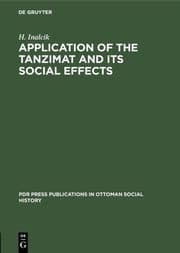 Cover von Application of the Tanzimat and its social effects