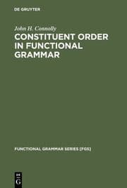Cover von Constituent Order in Functional Grammar